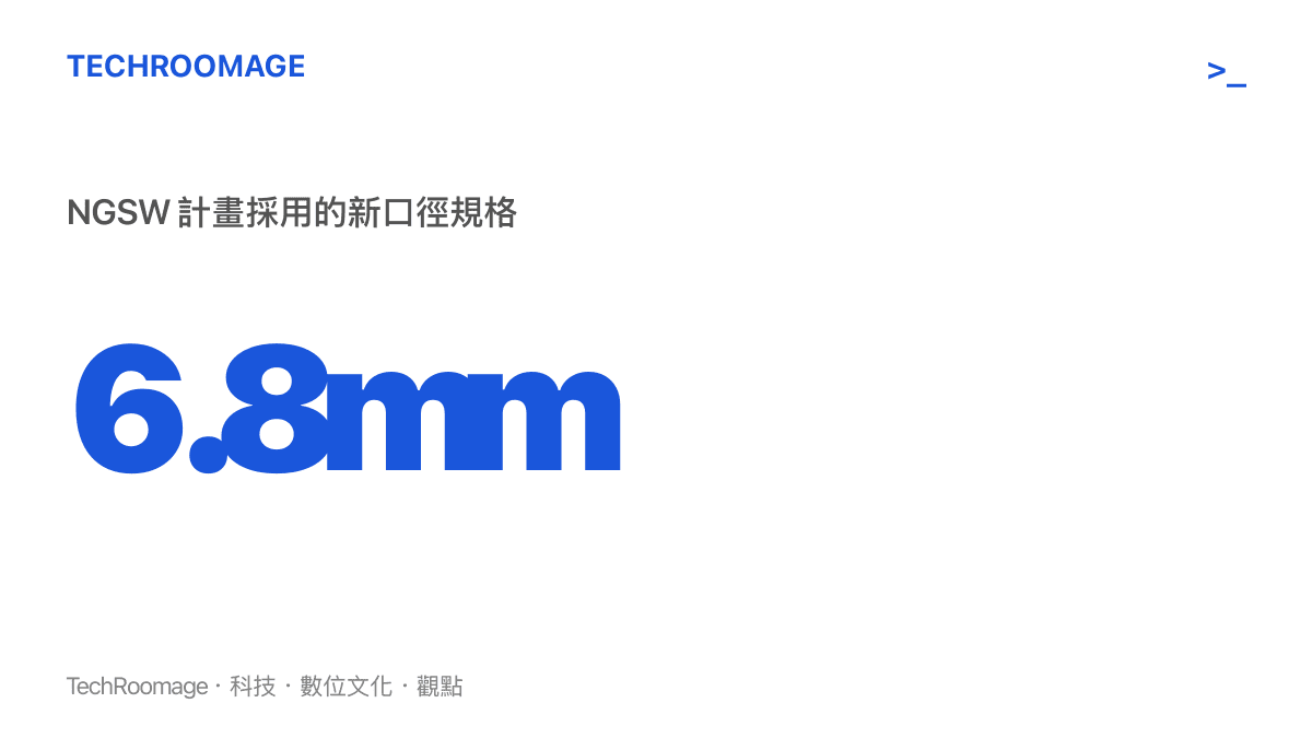 美軍下一代班用武器計畫以 6.8mm 口徑取代 5.56mm 的關鍵數字圖卡