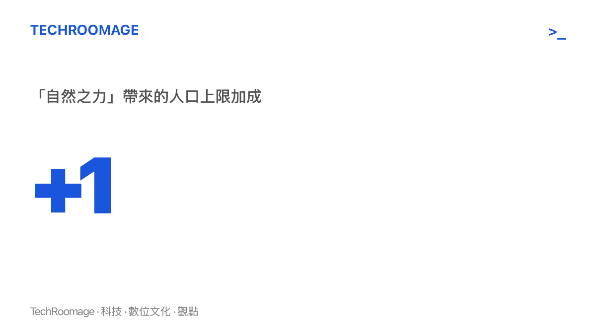圖卡以醒目數字呈現「自然之力」在金鏟鏟之戰中讓人口上限增加一，也就是棋盤上可以多擺放一名棋子