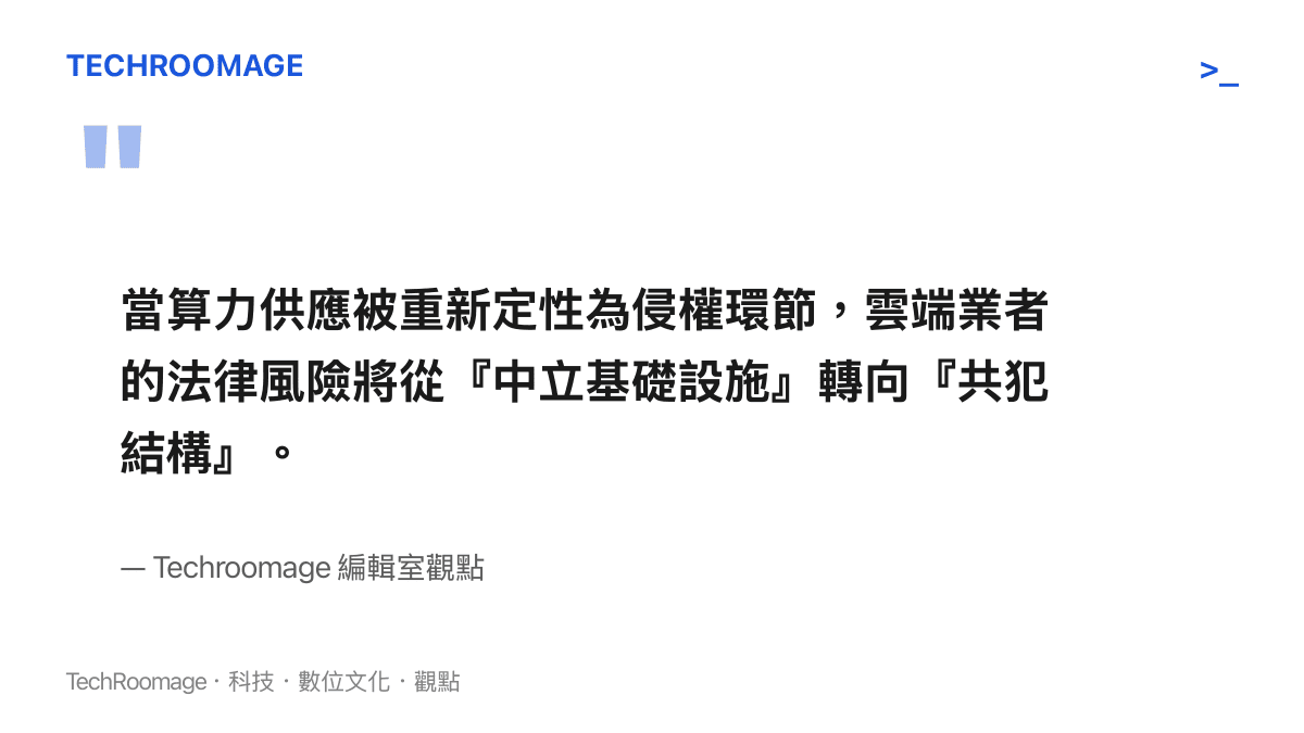 算力供應與侵權連帶責任的編輯室觀點引言圖卡