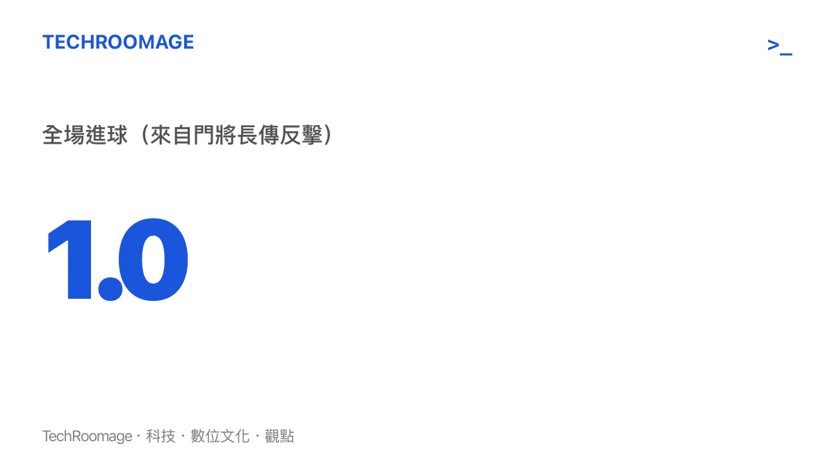 統計圖卡顯示皇家馬德裏全場比賽僅有的唯一進球數值