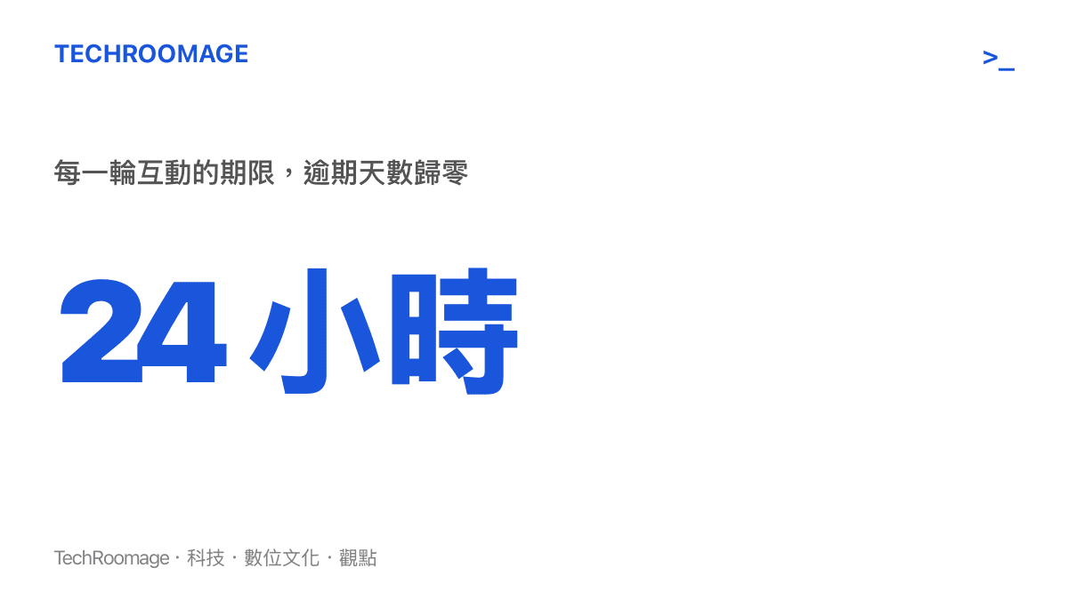 統計圖呈現火花機制以二十四小時為一輪互動期限，錯過窗口連續天數即歸零