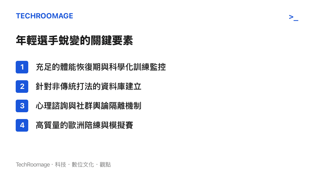 影響桌球新生代選手國際賽事表現的四項核心要素清單