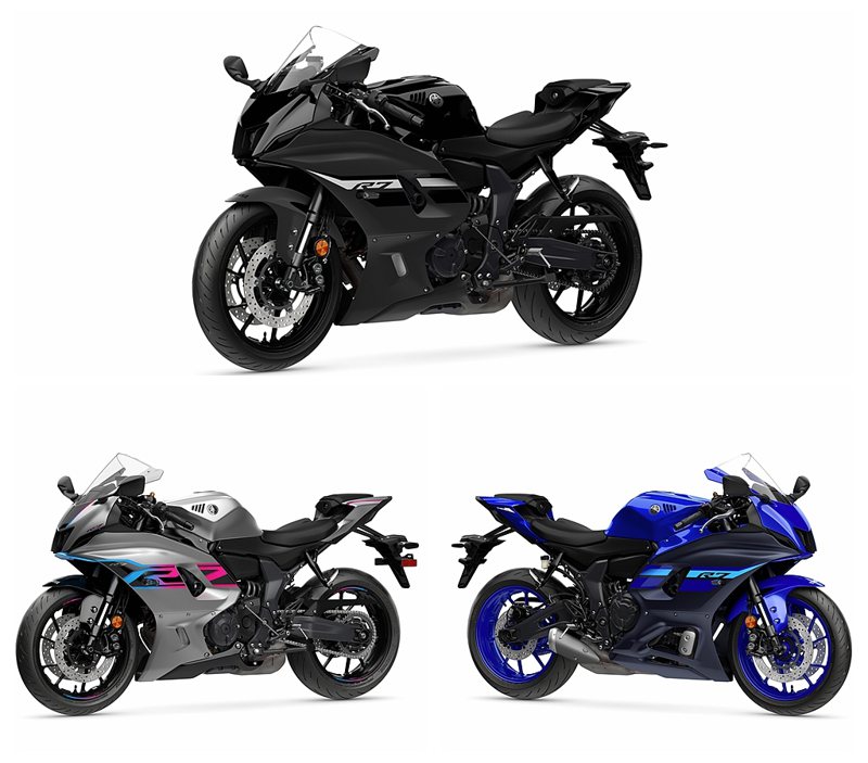 2024年「Yamaha YZF-R7」共導入「Racing Blue藍深灰」、...