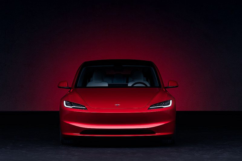 特斯拉Model 3煥新版。 圖／Tesla提供